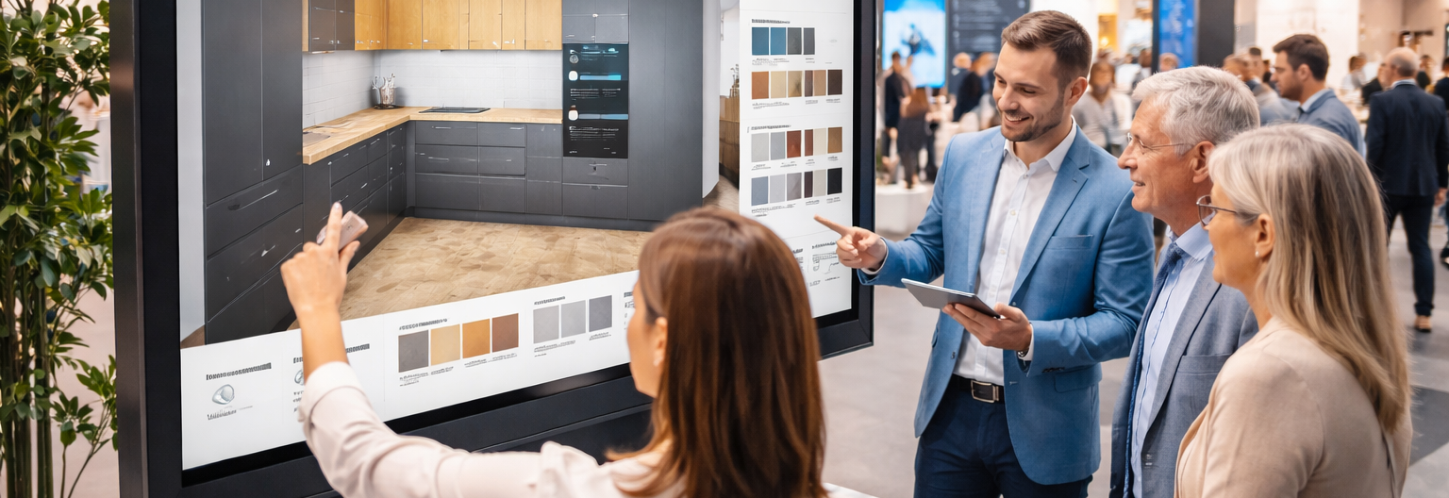 Configuratore 3D in fiera - arredamento