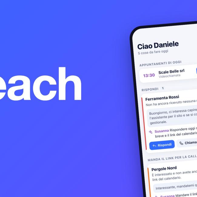 Reach di glacom, l\'app per chi vende